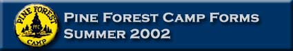 PFC Summer 2002 Forms
